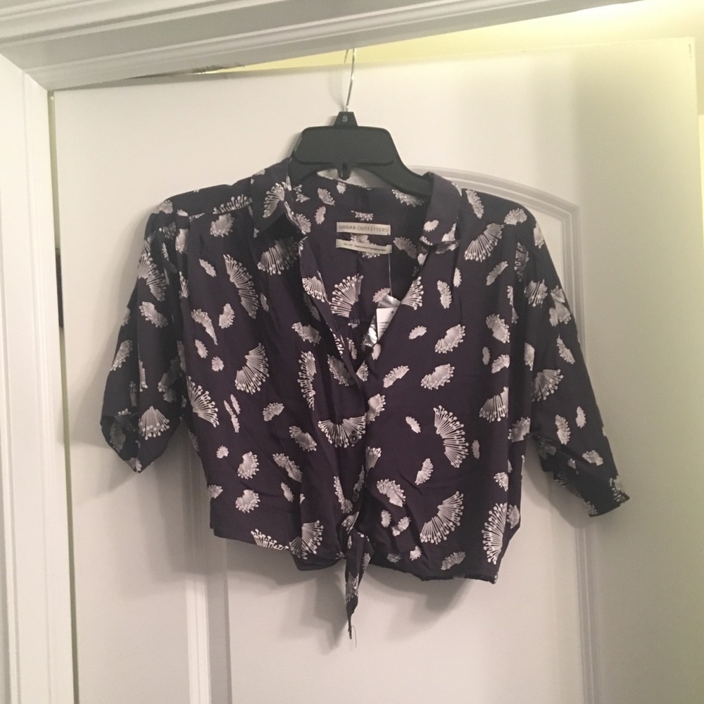 Urban Outfitters button up crop top